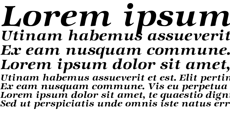 Sample of Zapf InterDemi Italic