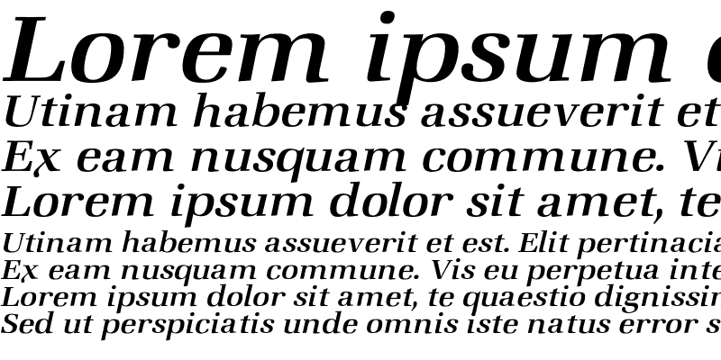 Sample of Zapf Medium Italic