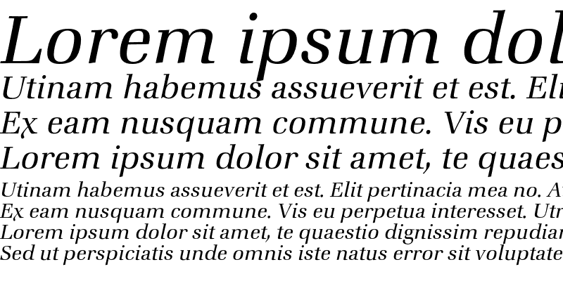 Sample of ZapfBookEF-LightItalic