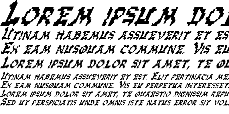 Sample of Zen Masters Italic Italic