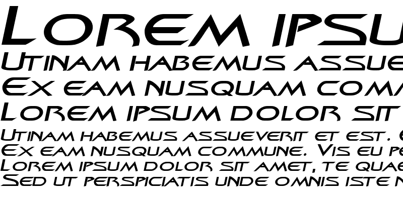 Sample of ZenonExtended Italic