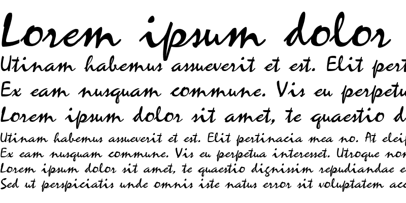 Sample of Zepheria Script Regular