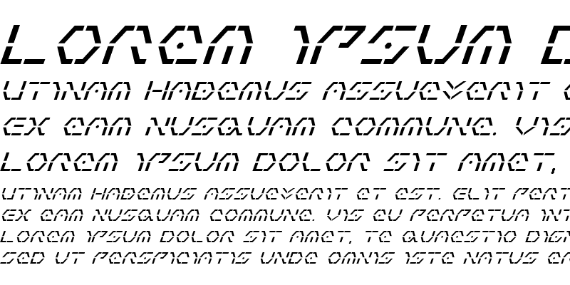Sample of Zeta Sentry Italic