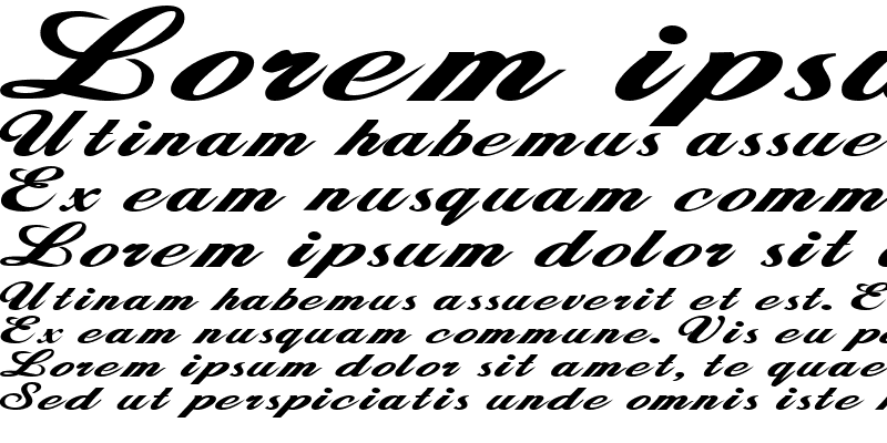 Sample of ZimmermanExtended Bold