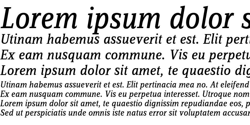 Sample of ZineSerifDis Regular Italic