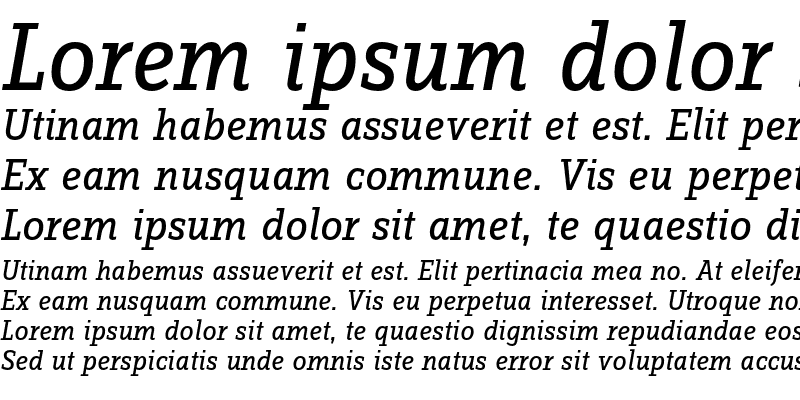 Sample of ZineSlabDis Regular Italic