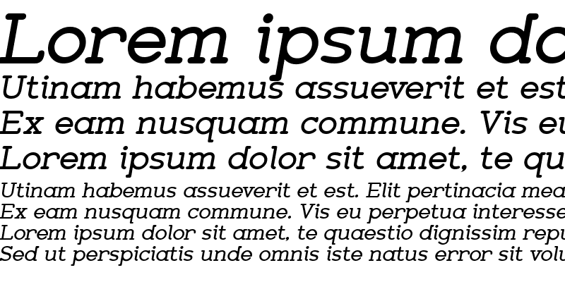 Sample of Zolano Serif BTN BoldOblique