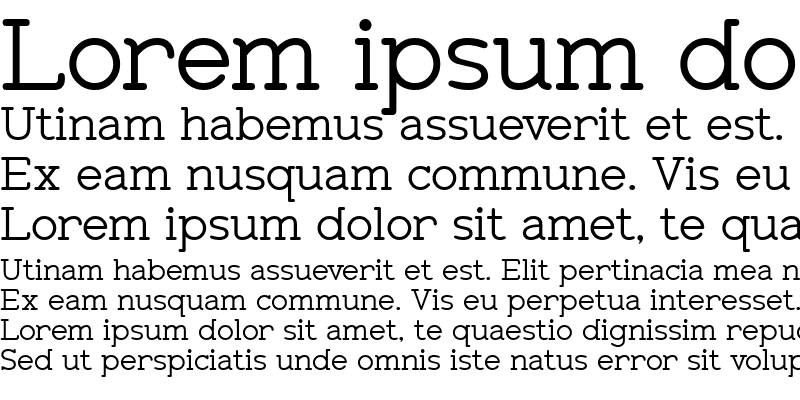 Sample of Zolano Serif BTN