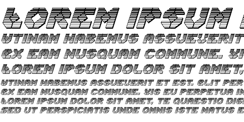 Sample of Zoom Runner Chrome Italic Italic