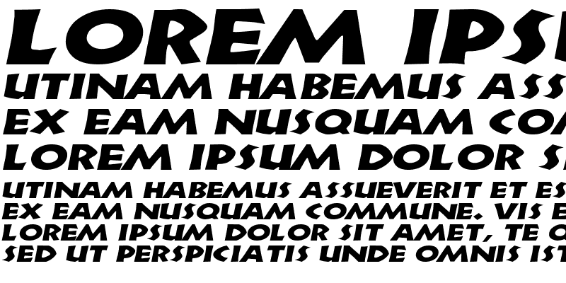 Sample of ZorbaExtended Italic