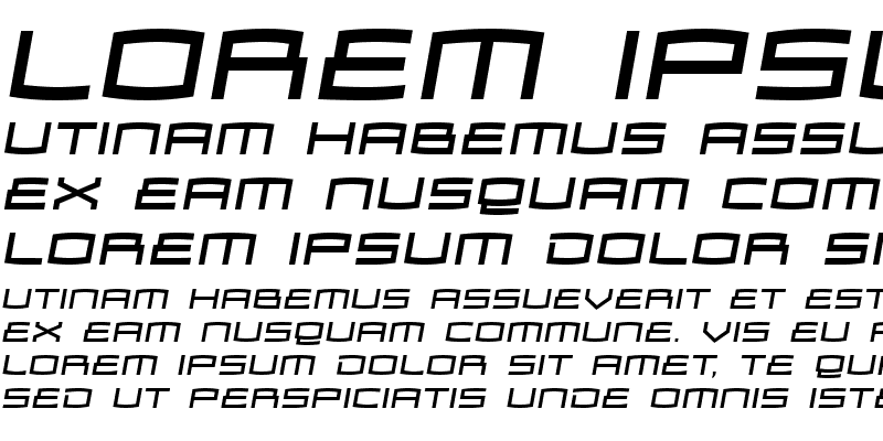 Sample of Zosma Italic