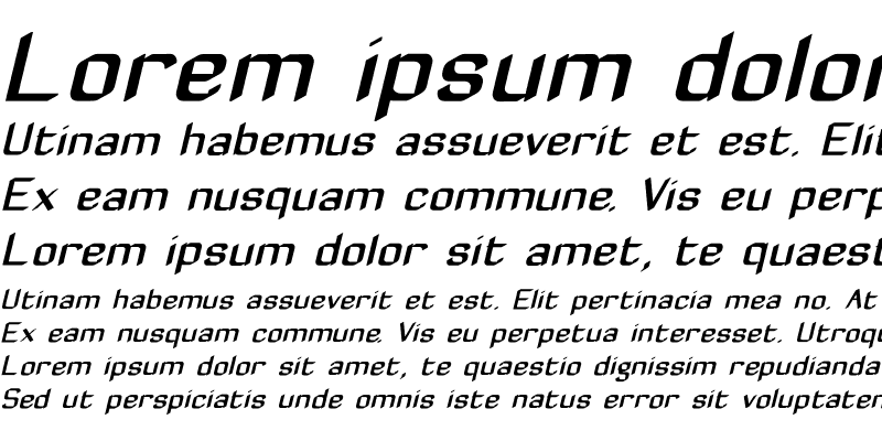 Sample of Zyphyte Medium Italic