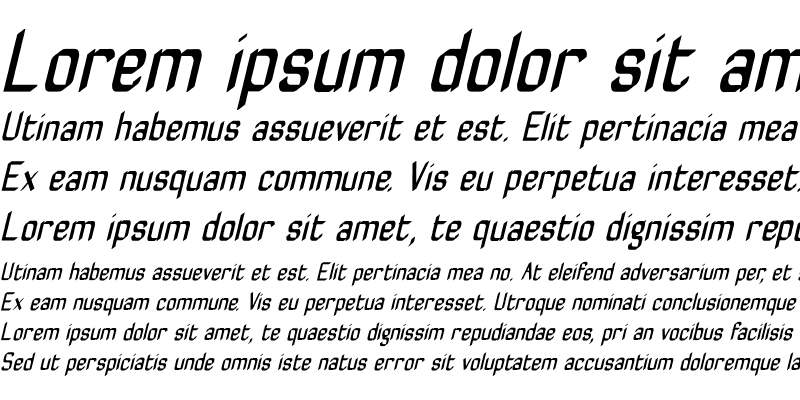 Sample of ZyphyteCondense Medium Italic